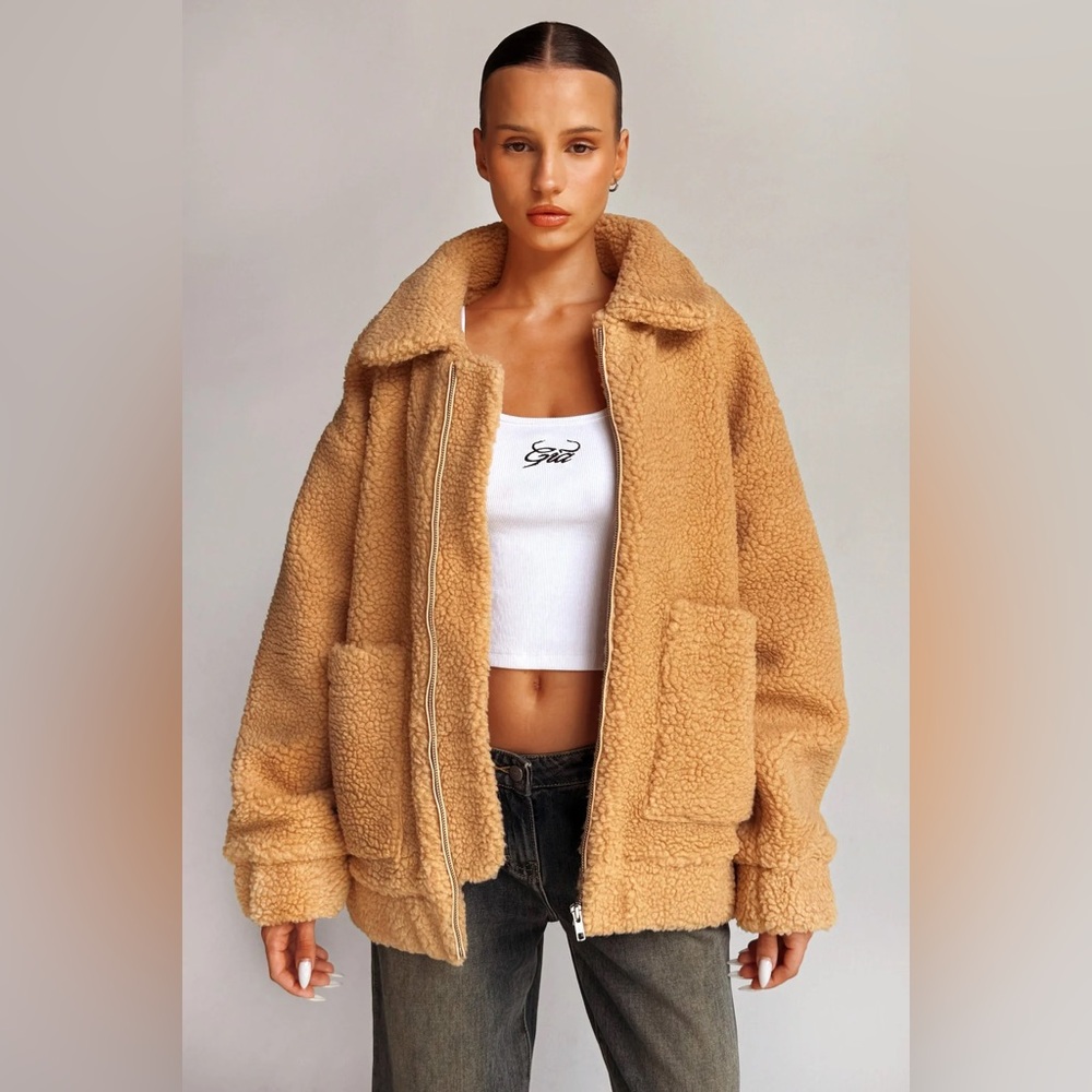 I.AM.GIA “PIXIE COAT” in caramel